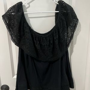 Black Off Shoulder Top